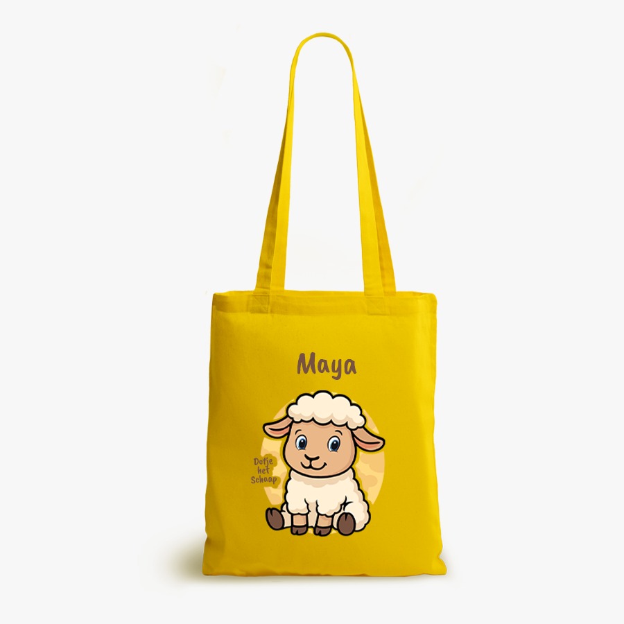 Dotje het Schaap | tote bag | gepersonaliseerd met naam - Afbeelding 3