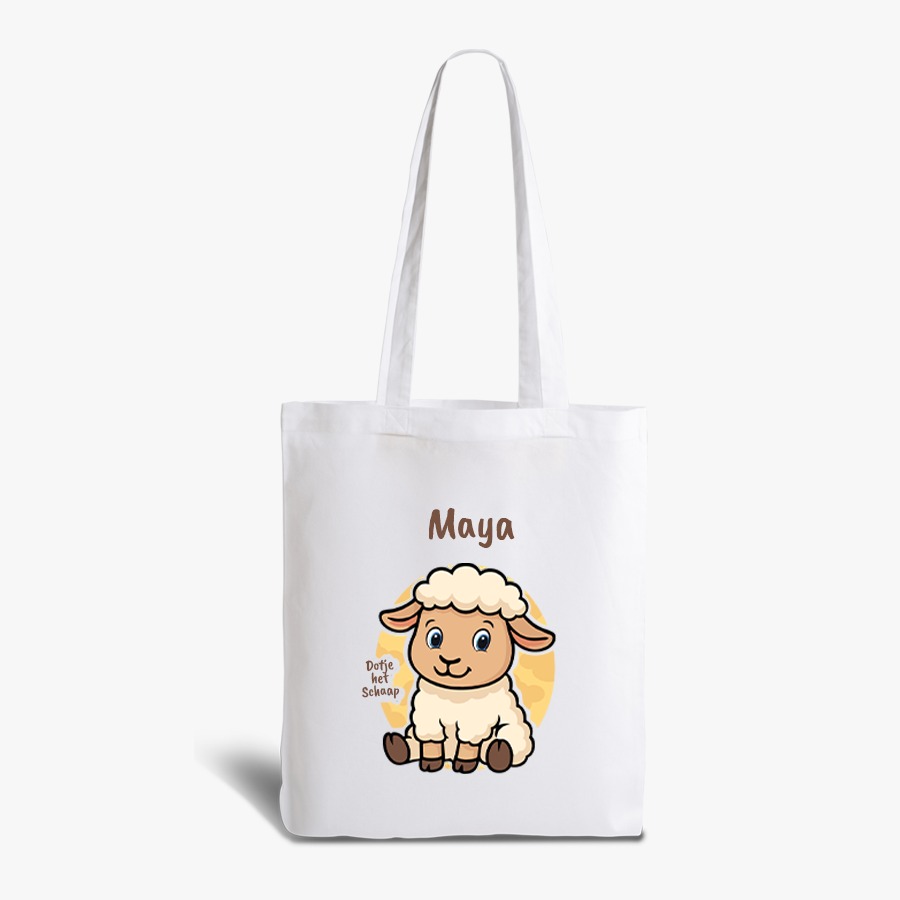 Dotje het Schaap | tote bag | gepersonaliseerd met naam