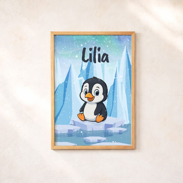 Joeki de Pinguin – Poster – Met eigen naam