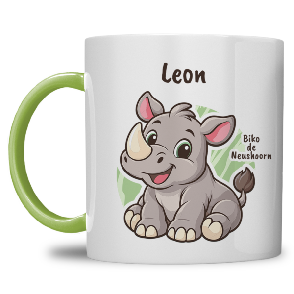 Biko de Neushoorn | Kindermok met eigen naam